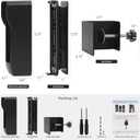 Adjustable Blink Doorbell Camera Mount (45 to 135 Degrees),No Drill Doorbell Mounting Bracket for New Blink Video Doorbell 2025 (2nd Gen),Anti Theft Doorbell Mount for Apartment Security