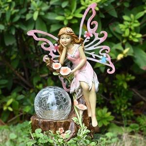 Yiosax Garden Fairy Statue Outdoor Decor-Solar Flower Fairy Figurines-Garden Fairies Statues Decoration for Outside Lawn Yard Patio,Garden Ornament Gift,Tall 11.8 Inches Yiosax Garden Fairy Statue Outdoor Decor-Solar Flower Fairy Figurines-Garden Fairies Statues Decoration for Outside Lawn Yard Patio,Garden Ornament Gift,Tall 11.8 Inches