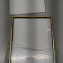 Gold Floating Frame 2 Set Gold Picture Frame 8x10 in with Real Glass and Metal Stand, Vintage Metal Picture Frame for Home, Office or Wedding Decoration