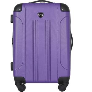 Travelers Club Chicago Hardside Expandable Spinner Luggage, Purple, 22" Carry-On