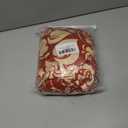 Stretch Dining Chair Seat Covers Set of 6,Dining Chair Slipcovers, Floral Printed Chair Covers,Soft Fabric Washable Upholstered Chair Seat Protector, No Rear Covers for Home Kitchen Dining Room (Redflame Flowers)