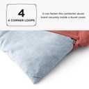 Bedsure Queen Comforter Set - Light Blue Soft Bedding for All Seasons, Cationic Dyed Bed Set, 3 Pieces, 1 Queen Size Comforter (90"x90") and 2 Pillow Shams (20"x26"+2")