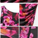 PRETTYGARDEN Women's 2026 Summer Floral One Shoulder Maxi Dress Wedding Guest Ruched Mesh Bodycon Long Cocktail Dresses XL