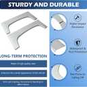 2 Pcs Rear Wheel Arch Repair Panel Fit For 2007-2013 Chevy Chevrolet Silverado 1500 2500HD Truck Bed Upper Wheel Arch Patch Quarter Panels Replacement For Driver & Passenger Side, Silver