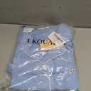 Ekouaer Womens Pajama Sets Button Down Short Sleeve Top and Shorts Cute Ruffled Pjs Sets Sleepwear
