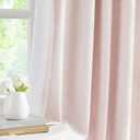 WEST LAKE Pink Bailey Pinch Pleated Full Blackout Window Curtain Panels 95 Inches Length,Modern Textured Drapes for Girls Room,Farmhouse Window Treatment for Bedroom,40" Wx95 Lx2