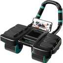 2025 New Automatic Rebound Ab Roller Wheel with Elbow Support & 4-Wheel Design - Core Exercise Equipment for Home Gym, Abdominal Workout Machine for Men/Women, Belly Fat Burner,Portable Fitness Roller Wheel (Black)