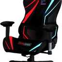 Gaming Chair Covers, 3D Printing Stretchable Soft Non-Slip Easy to Install Gamer Chair Cover with Armrest Cover(No Chair)(H)