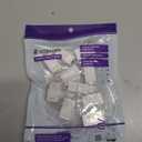 VCELINK 10-Pack 8K HDMI Keystone Jack with 8K 60Hz and 4K 120Hz, HDMI 2.1 Female to Female Adapter 48 Gbps, Snap-in 180 Degree Angle Connector for Wall Plate, Gold Plated, White