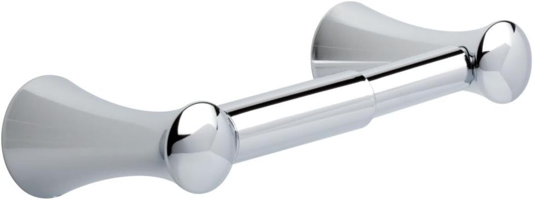 Franklin Brass Somerset (1-Pack) Toilet Paper Holder Polished Chrome Tissue Roll Holder for Bathroom Organization and Storage Spring-Loaded Toilet Tissue Holder Wall Bathroom Accessories 139568