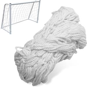 Soccer Goal Net, Sports Soccer Replacement Goal Nets Football Net Soccer Netting for Backyard Games and Training for Adults and Youth Soccer Practice, White (24X8FT)
