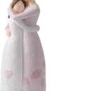 Mother Daughter Hug Figurine  Handcrafted Resin Collectible Figurines Home Decor, Sentimental Gift for Mom Birthday, Mothers Day, Thanksgiving, Christmas, Purple