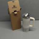 STANLEY Quencher ProTour Flip Straw Tumbler with Leakproof Lid | Built-In Straw & Handle | Cupholder Compatible for Travel | Insulated Stainless Steel Cup | BPA-Free (30 Ounces, Cream Fade)