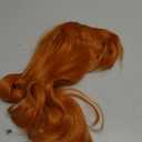 karlery Kids Girls Long Curly Orange Wig with Bangs Halloween Cosplay Costume Wig (Free Purple Headband and Wig Cap)