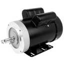 1.5HP Electric Motor 3450RPM Reversible Single Phase 56C Frame General Purpose Motor for Agricultural Machinery General Equipment 5/8" Shaft Diameter TEFC 115/230V
