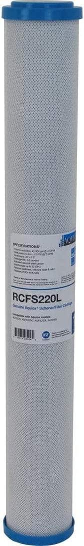 Aquios OEM RCFS220L Full House Water Conditioning/Filtration Replacement Cartridge (with VOC reduction)