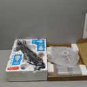 Floor lamp with Remote, 3 Light Arc Floor Lamps for Living Room, 2400LM Tall Standing Floor Lamps with Gray Shades, 80" Large Floor Lamp for Bedroom, Office