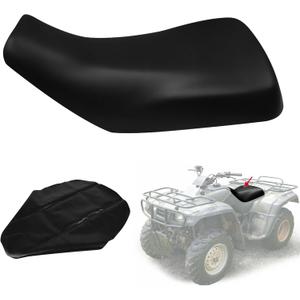 Seat Cover Compatible with Honda TRX350 Rancher 2000-2006 and Honda TRX400 Rancher 2004-2006, Heavy Duty Leather ATV Seat Cover Replacement, Black