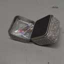 25Pcs Nail Drill Bits Set with Storage Box, 3/32 Inch Tungsten Ceramic Diamond Carbide Nail Drill Bits for Acrylic Gel Polish, Cuticle Efile Remover for Manicure Pedicure (Silver)