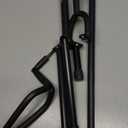 GLEAM Guitar Stand - Adjustable Fit Electric, Classical Guitars and Bass, Load Capacity 20LB, Accessories, Folding Type Black (CG-4)