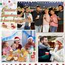 Sliner 120 Pcs Disposable Christmas Coffee Cups Xmas Party 9 oz Paper Cups Santa Elf Snowman Hot Tumbler Winter Holiday Cold and Hot Drink Tumbler for Coffee Tea Juice, Christmas Party Decoration