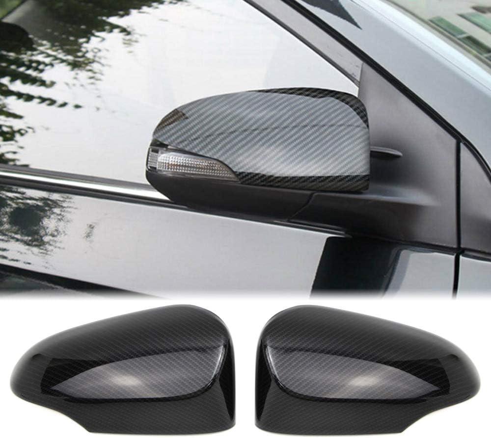 Dreamseek Side Wing Mirror Cover Exterior Trim for Toyota C-HR CHR 2017 2018 2019 2020 2021 ABS Carbon Fiber Pattern Outside Rearview Decoration Cap Protector