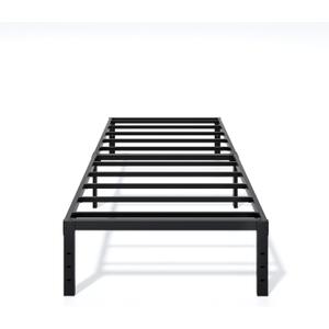 Metal Bed Frame Twin Size - 14 Inch Heavy-Duty Twin Platform Bed Frame No Box Spring Needed, Easy Assembly, Noise-Free, Sturdy Mattress Foundation, Underbed Storage Space