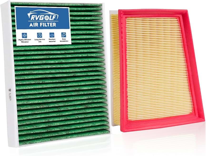 Engine+Cabin Air Filters Set Fit for 2024-2025 Chevrolet Trax, 2021-2025 Trailblazer, 2020-2025 Buick Encore GX | Replaces CF11966 CA12814 | 99% Filtration Efficiency | Easy Install