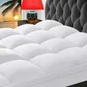 CHOKIT Twin XL Mattress Topper, College Dorm Extra Thick Pillow Top Mattress Pad for Back Pain Relief, Cooling Bed Topper Mattress Cover with 8-21 Inch Deep Pocket (White)