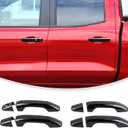 Linskip Exterior Door Handle Covers Compatible with 2023 2024 2025 Chevy Colorado & GMC Canyon, Door Handle Protector for Chevrolet Colorado Exterior Accessories(Black)