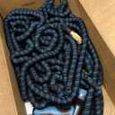 HBlife Expandable Garden Hose 100FT, Flexible Lightweight Water Hose with 10 Function Nozzle Sprayer Expanding Durable Hose with 3/4 Inch Fittings No-Kink, Black & Blue