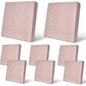 pickyNproud 8Pcs Patio Cushion Covers Stretch Outdoor Couch Cushions Slipcovers Replacement Washable Furniture Protector with Elastic Bottom Sofa Chair Seat Cover, Warm Taupe Khaki