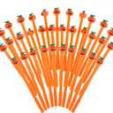 33-Piece Halloween Gel Ink Pen Set - 0.5mm Orange Pumpkin Pens with Black Ink, Perfect for Parties & Office Use