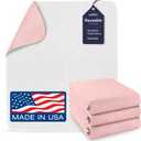 Incontinence Bed Pads Washable - Reusable Waterproof Bed Pads - Soft and Leak Proof Chucks - Moderate Absorbent Pee Pads for Adults - Withstands Extensive Washing - 34" x 36" - 3 Pack