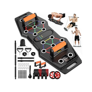 Portable Home Gym Equipment: Push-Up Board, Pilates Exercise & 20 Fitness Accessory