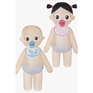Sintege 2 Pcs Blow up Costume for Adult Funny Inflatable Boo Boo Baby Boy Inflatable Costume for Cosplay Party Gender Revealing Party Baby Shower Christmas Halloween