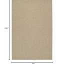 Garland Rug Town Square Beige Tan 8' x 10' Non Slip Area Rug for Living Rooms & Hallways, Stylish & Durable for High-Traffic Areas