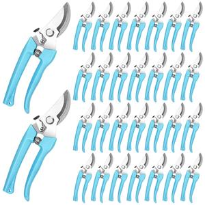 Chumia 30 Garden Flower Shears Pruning Scissors Heavy Duty Plant Scissors Trimming Garden Clippers Hand Tree Pruner for Yard Gardening Plants Hedge Flower Tree Cutting Secateurs (Blue)