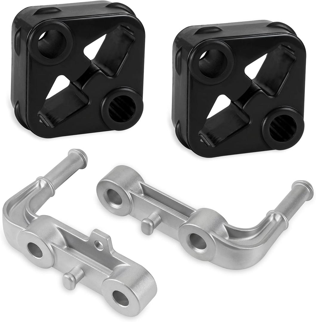68275662AB Exhaust Bracket Muffler Support Rubber Isolator Hanger Assembly Rear Left & Right Compatible with 2019-2025 Ram 1500 3.0L 5.7L 6.2L, Driver Passenger Side 4PCS