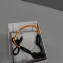 Kids Bluetooth Headphones Wireless Earbuds, Open Ear Headphones for Kids, Internal Mic, IPX5 Waterproof, 30g Lightweight & Robust, Air Conduction Non-in-Ear, 85dB Hearing Protection (Orange)