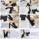 Dog Knee Brace for Torn ACL Hind Legs with Vest, Adjustable Dog Leg Brace with 4 Stabilizers, Hip Support to Reduce Pain, CCL Tear Recovery & Arthritis Ligament Injuries & Luxating Patella (X-Small)