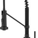 KRAUS Bolden Commercial Style 2-Function Single Handle Pull Down Kitchen Faucet in Matte Black, KPF-1610MB