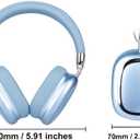 New Wireless Headset, Hifi Clear Call, Comfortable Fit With Head, Foldable, Rotatable, Stretchable. Compatible with Mobile Phones, Computers, MP3 and Other Devices. Wireless Headphones (Blue)