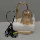 Candle Warmer Lamp Adjustable Timer - Electric Flower Glass Candles Warmers Adjustable Height Dimmable Vintage Base Modern Wax Candles Top Warmers for Small Jar Scented Wax Melts