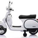 Best Ride On Cars Vespa Scooter, White, Large
