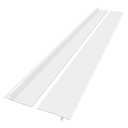 Silicone Stove Counter Gap Cover (2 Pack),Easy Clean Heat Resistant Wide & Long Kitchen Stove Gap Filler,Seals Spills Between Counters, Oven, Stovetops, Washing Machines, Washer, Dryer(25in, White)