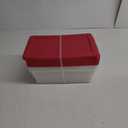 Sterilite Large Storage Bin, 66 Quart Clear Plastic Storage Container with Latch Lid, Red, 6 Count