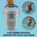 Pool Leaf Canister, Inline Vacuum Filter, Vertical Catcher Design, Quick Clean Easy Removal for Maintenance, Built in Sock for Increased Filtration.