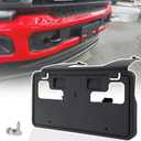 Front License Plate Frame for Ford F250 F350 F450 F550 Super Duty 2023 2024 2025 2026 NO Drill Front Bumper License Plate Holder Mounting Bracket Cover Replace # PC3Z-17A385-AA FO1068203