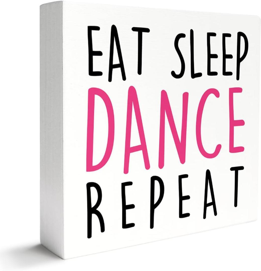 Dancing Gifts for Women Girls Dancer Dancing Dance Lover Teacher Decorations for Bedroom Home Room Decor, Dancer Dance Lover Teacher Students Gifts for Women, Eat Sleep